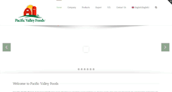 Desktop Screenshot of pacificvalleyfoods.com